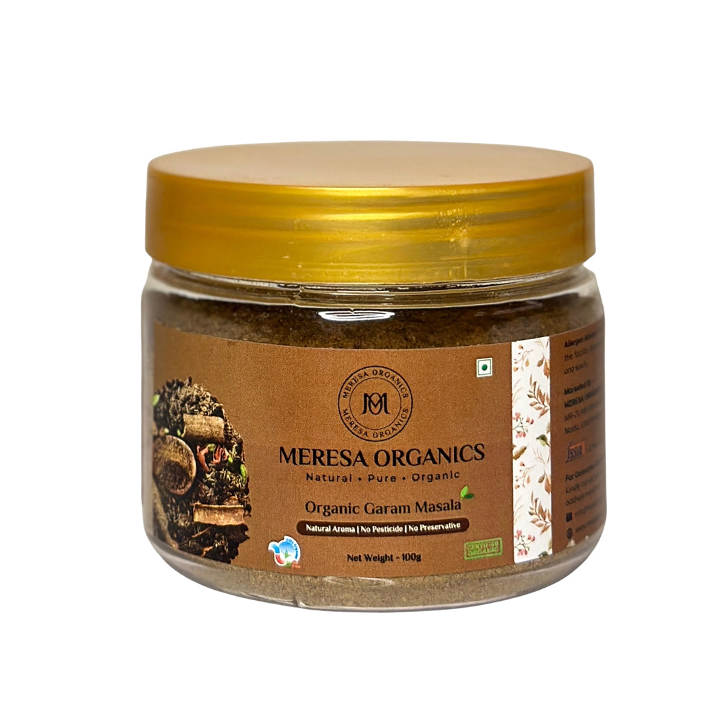 Organic Turmeric Powder 100 Gram, Organic Coriander Powder 100 Gram, Organic Garam Masala 100 Gram, Organic Red Chilli Powder 100 Gram, Organic Cumin Whole 100 Gram