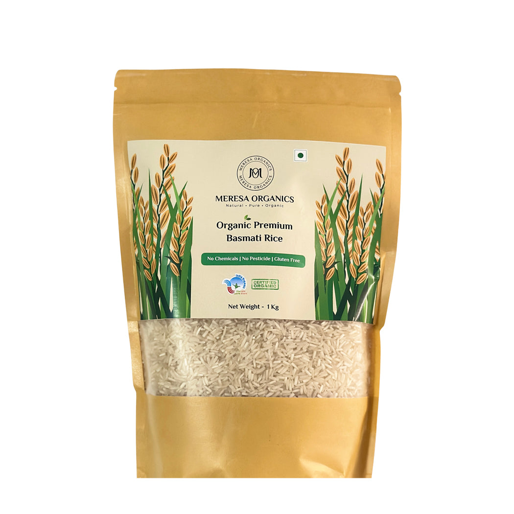 Organic Arhar Dal 500 Gram, Organic Moong Dal-Yellow 500 Gram, Organic Premium Basmati Rice 1 Kg