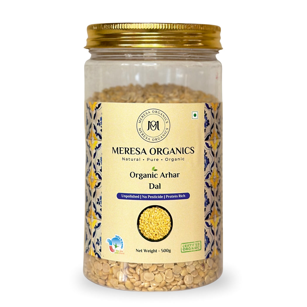 Organic Arhar Dal 500 Gram, Organic Moong Dal-Yellow 500 Gram, Organic Premium Basmati Rice 1 Kg