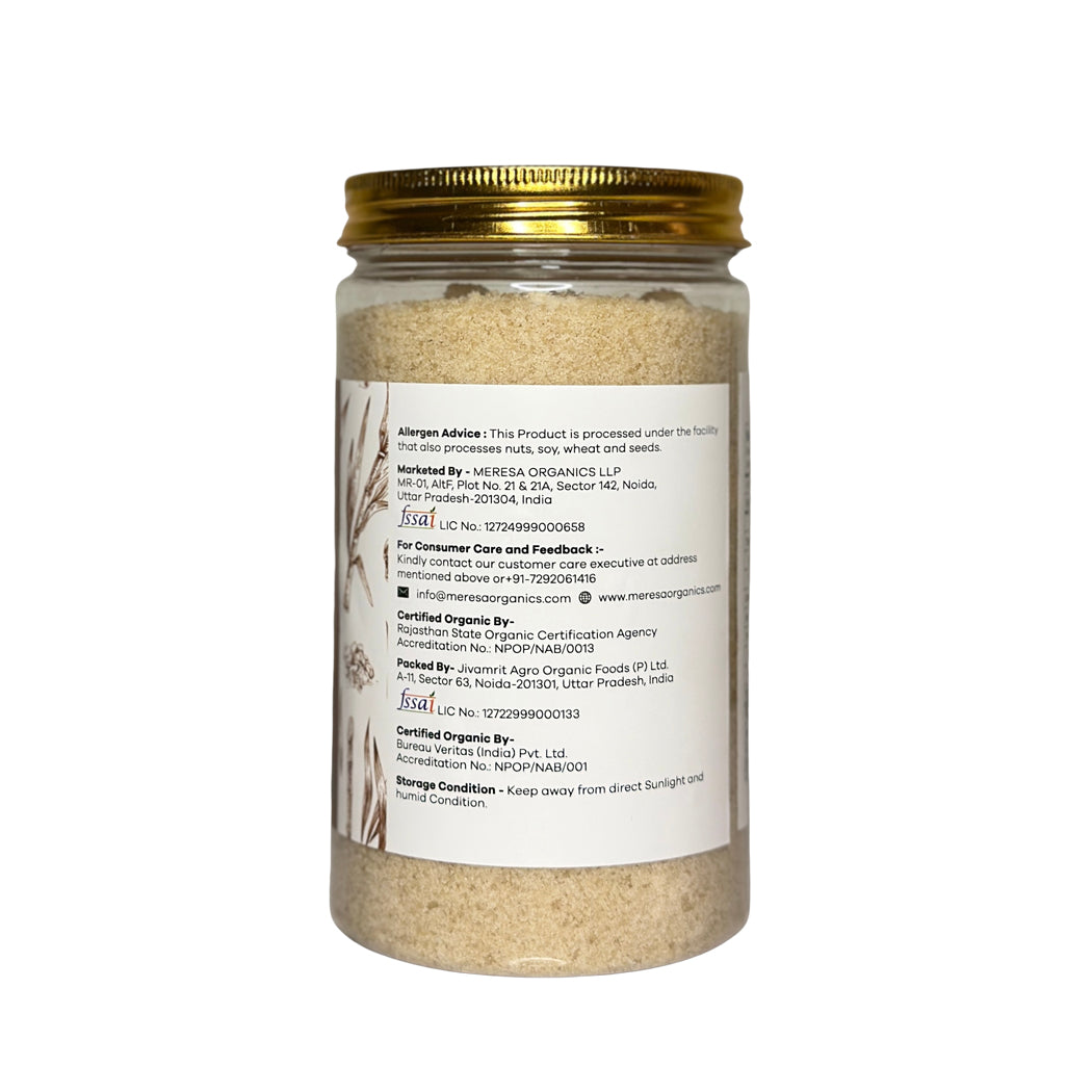 Organic Sweeteners Pack of 4 (Organic Raw Sugar 500g, Organic Jaggery Powder 500g, Organic Brown Sugar 500g, Organic Sugar 500g)